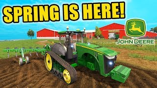 FARMING SIMULATOR 2017 | GETTING THE 8400 \u0026 8RT HOOKED UP AND IN THE FIELD | EP #22