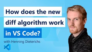 How does the new diff algorithm work in VS Code?