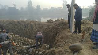 Rock wall Made by Nepali Man,Ramoul, Siraha,NEPAL.(2)