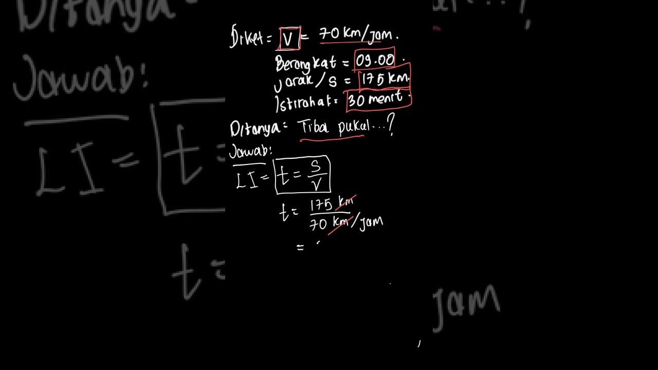 Bus Berangkat Dari Kota A Ke B Dengan Rata" 70 Km/j, Pukul Berapa Tiba ...