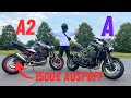 Z900 48PS (A2 gedrosselt) VS Z900 125PS (A offen) | Kranker Sound!