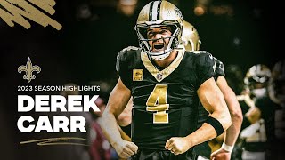Derek Carr 2023 NFL Season Highlights | New Orleans Saints