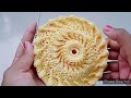 thalposh mandala doily crosia rumal बहोत ही सुंदर पायदान डिज़ाइन with english subtitles in hindi