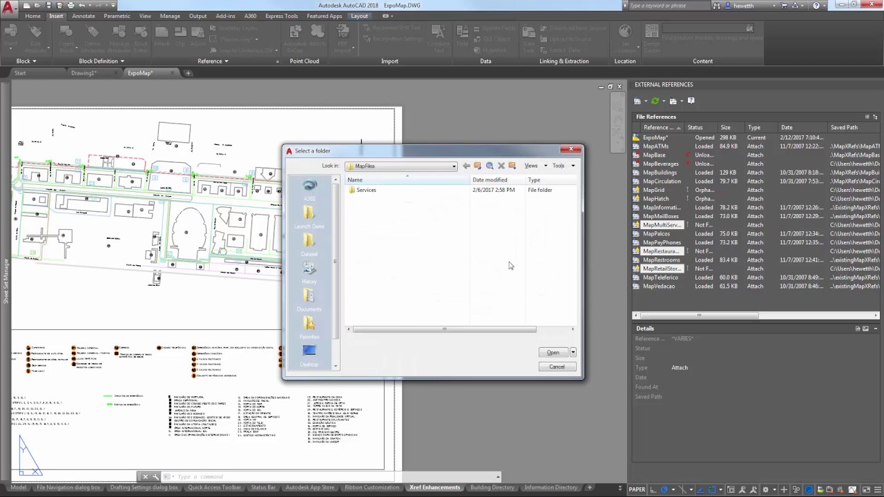 AutoCAD 2018 - External References - YouTube