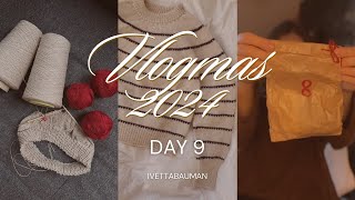 Knitting Vlogmas 2024 | I started my Christmas sweater | Day 9