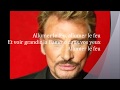 Johnny Hallyday - Allumer Le Feu version karaoké cover instrumental