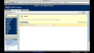 List users and reconcile rosters in Blackboard™ 9