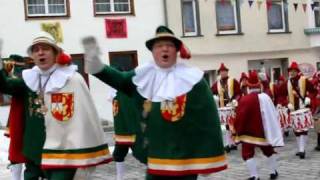 Strassenfasnet 2012 der Narrenzunft Gole Riedlingen 1. Video