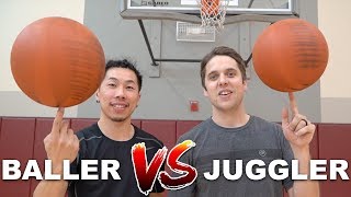 CHALLENGING BASKETBALL YOUTUBER TO TRICK SHOT BATTLE! Ft. Hoop And Life
