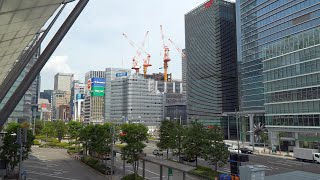 東京駅前八重洲一丁目東地区第一種市街地再開発事業の建設状況（2023年8月28日）