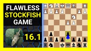 Flawless Stockfish 16.1 Chess Game, Modern Defense, General