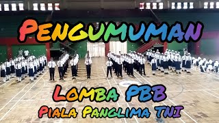 Pengumuman Juara Lomba PBB Piala Panglima TNI 2024 Tingkat SMP