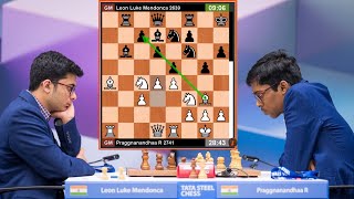 🎦 PRAGG UNSTOPPABLE 💪| Praggnanandhaa vs Leon | Tata Steel Masters 2025