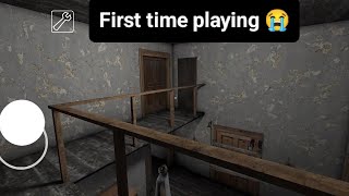 Granny horror game first time play 😰🥺 girl playing #granny #gameplay