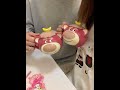 Cốc gấu dâu lotso thủ công so ciu #review #foryou #cute #vairal