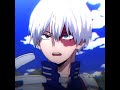 shoto todoroki with white hair vu tru co anh youtubeshorts anime myheroacademia shototodoroki