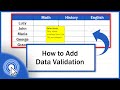 How to Add Data Validation in Excel (Quick and Easy)