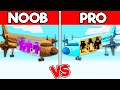 BATALHA DE CONSTRUÇÃO de AVIÕES de NOOB e PRO no MINECRAFT