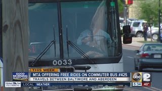 MTA offering free rides on Commuter Bus #425