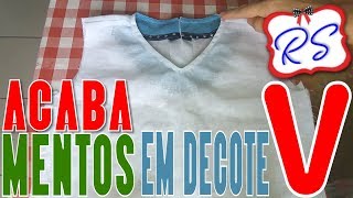 DIY-Acabamentos em DECOTE \