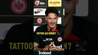 Tattoo-Prophezeiung bei Robin Koch von Eintracht Frankfurt? 🦅 | Bundesliga #shorts