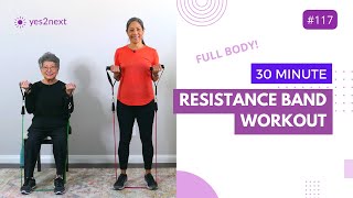 30 MIN RESISTANCE BAND WORKOUT for Beginners, Seniors | Elastic Exercise Band Workout