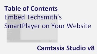 How To Video: Embed Techsmith's Smartplayer on a Website