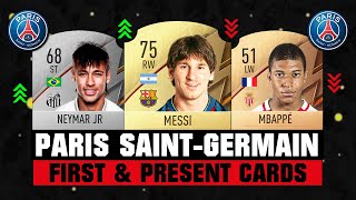 FIFA 22 | PSG FIRST and PRESENT FIFA CARDS! 🧐💯 ft. Messi, Neymar, Mbappe… etc