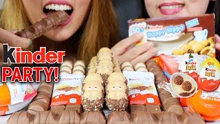 ASMR KINDER CHOCOLATE PARTY 초콜릿 리얼사운드 먹방 | Kim\u0026Liz ASMR