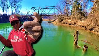 Winter Crappie Fishing Creeks With A Jig!!! (HOW TO LOCATE AND CATCH THEM!)