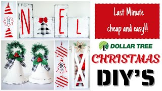 NEW! Dollar Tree Christmas DIY's 2020 (Cheap and easy for last minute!)