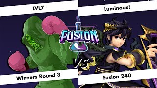 Fusion # 240 - LVL7 (Little Mac) vs Luminous! (Dark Pit) - Winners Round 3