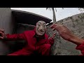 money heist vs serbian lady dancing escape in real life 36.0 horror parkour pov