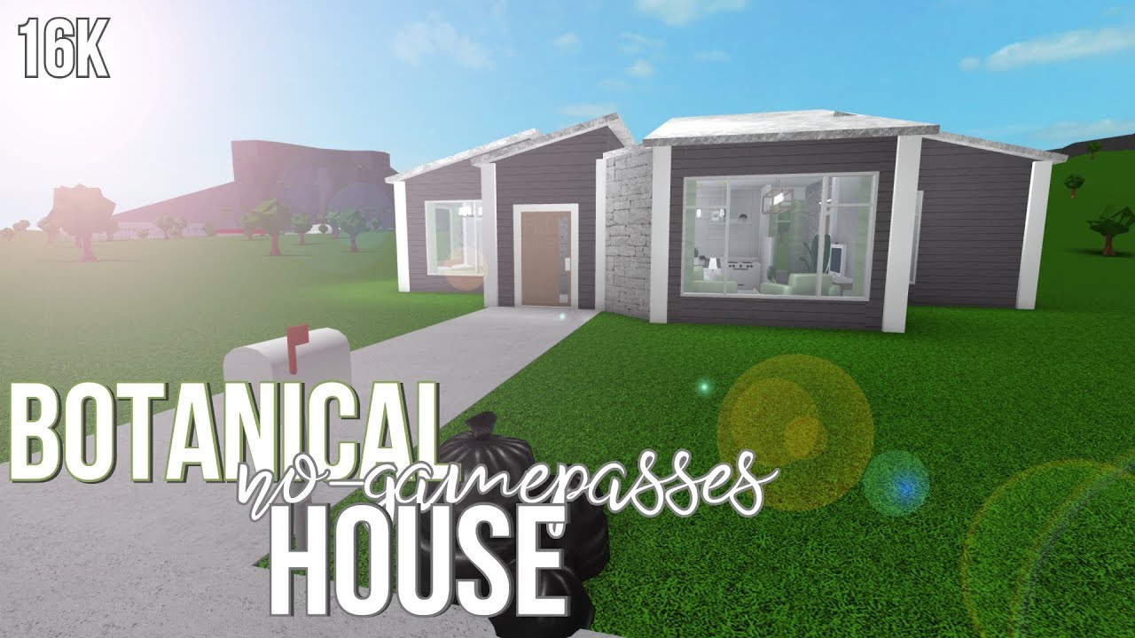 Roblox Bloxburg Botanical No Gamepasses House 16k Youtube