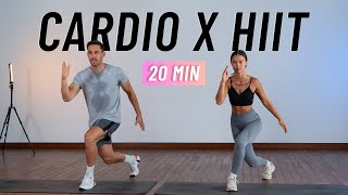 20 MIN CARDIO HIIT WORKOUT - ALL STANDING - Full Body, No Equipment, Home Workout