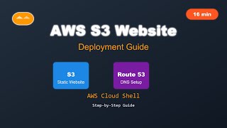 Deploying a Static Website on AWS S3 with Route 53 (us-east-1) cmd line guide via aws cloud shell