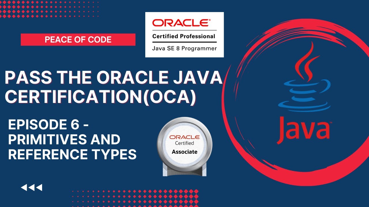Oracle Java Certification Oca Primitive Reference Types Java