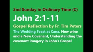 John 2:1-11: The 2nd Week of Ordinary Time, Sunday Gospel Reflection, Fr. Tim Peters