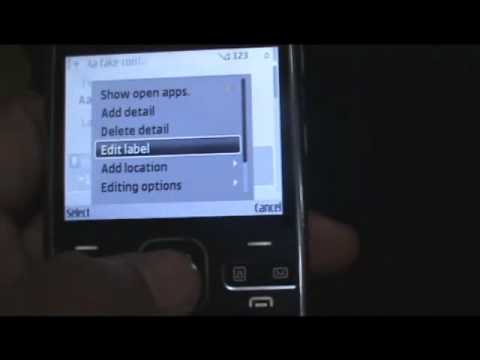 Contacts & Phonebook on the Nokia E72 Contacts & Phonebook on the Nokia E72