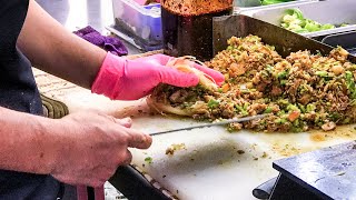 Queued up for 1.5 hours. Popular Taiwanese Street Food - Roujiamo(Rougamo)/排到懷疑人生的超夯美食肉夾饃/大慶夜市