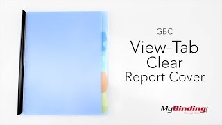 GBC View-Tab Clear Report Covers