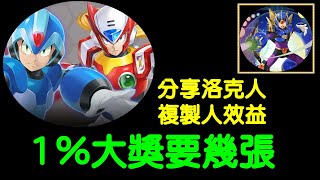 【諸葛】洛克人合作版本複製人效益如何？1%大獎要幾張｜神魔之塔CC字幕｜艾克斯、傑洛｜ROCKMAN X DiVE