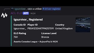 ACL ELO system - registration
