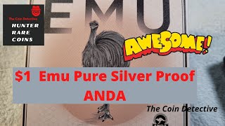 $1 2021 Silver Proof EMU ANDA Melbourne Money Expo