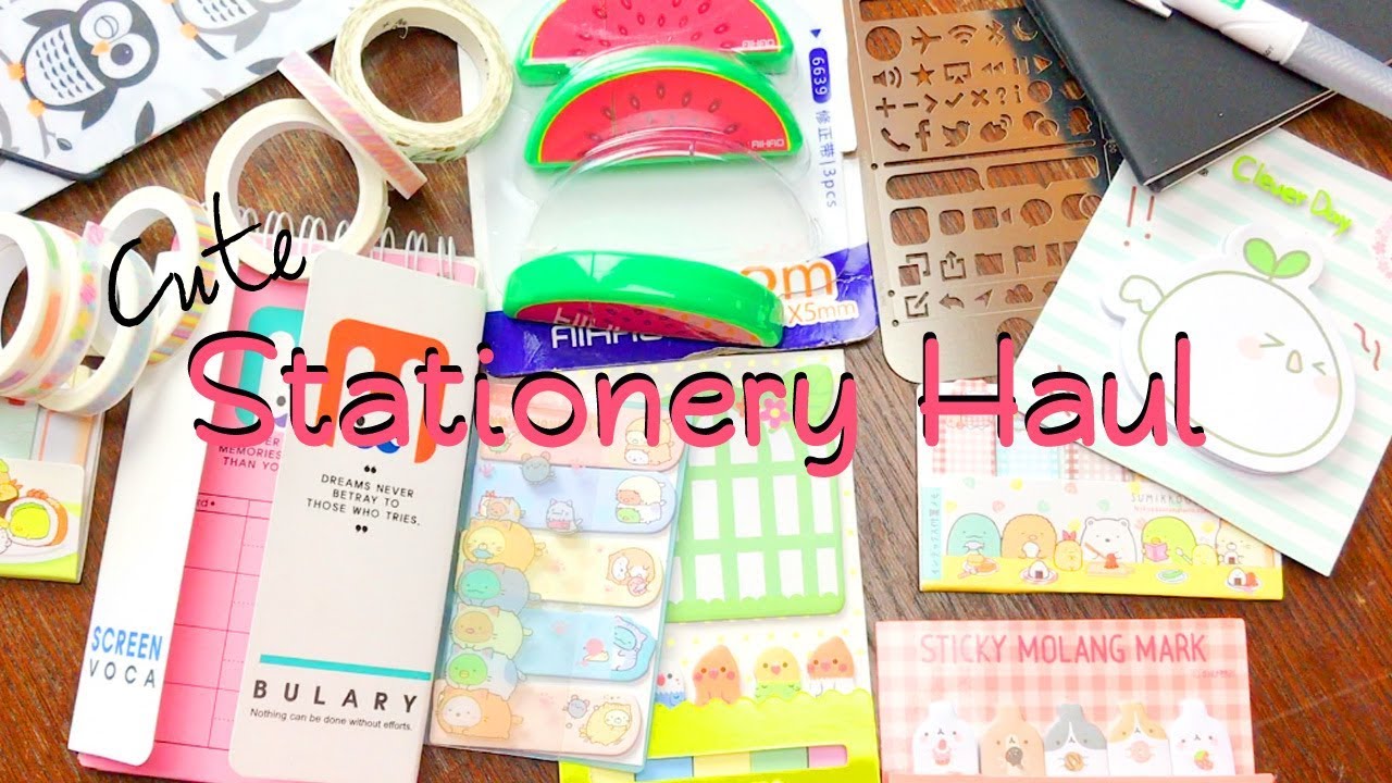 Stationery Haul Aliexpress Youtube