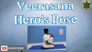 Veerasana (Hero's Pose) Thinker's pose.Vajrasana Group of Asanas. | #veeraasana | 432 views