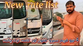 4 Gadiyan new show room Isuzu fuso foton and kama truck new rate list