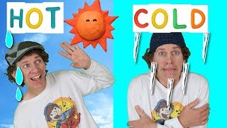 Hot Cold Action Song for Kids | Learning Opposites | Learn English Kids