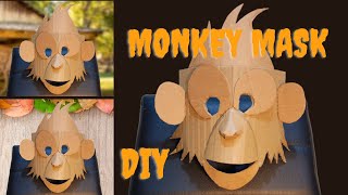 DIY Monkey Mask using Cardboard | Craft making fun ideas.