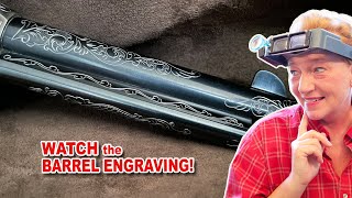 PT 4 _ Colt 3rd Generation Gun Barrel | Watch Custom Engraving | Beautiful Metal Design Scroll